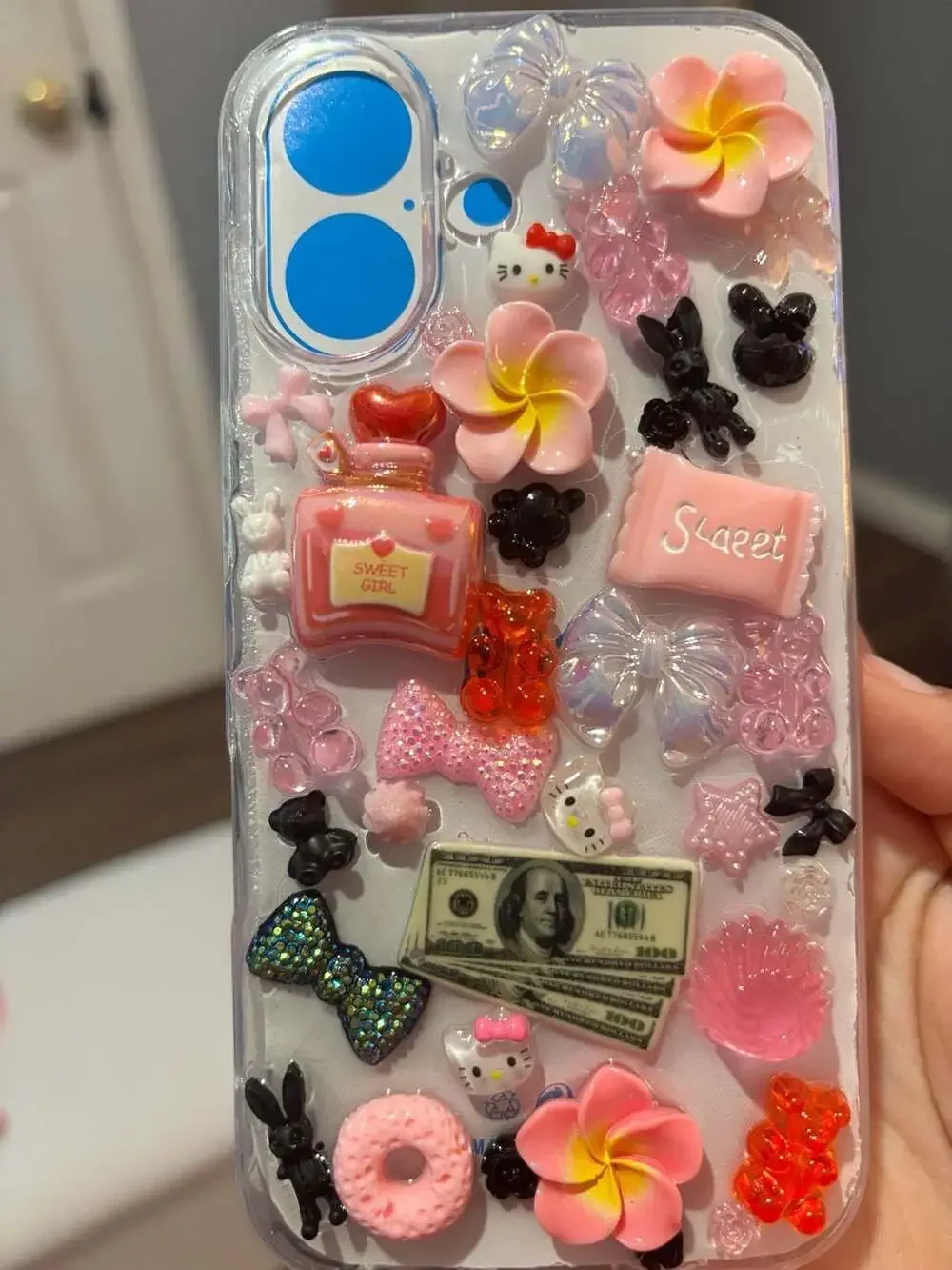 T&M_tinystore_ Custom Decoden Kawaii Charm iPhone 16 Case